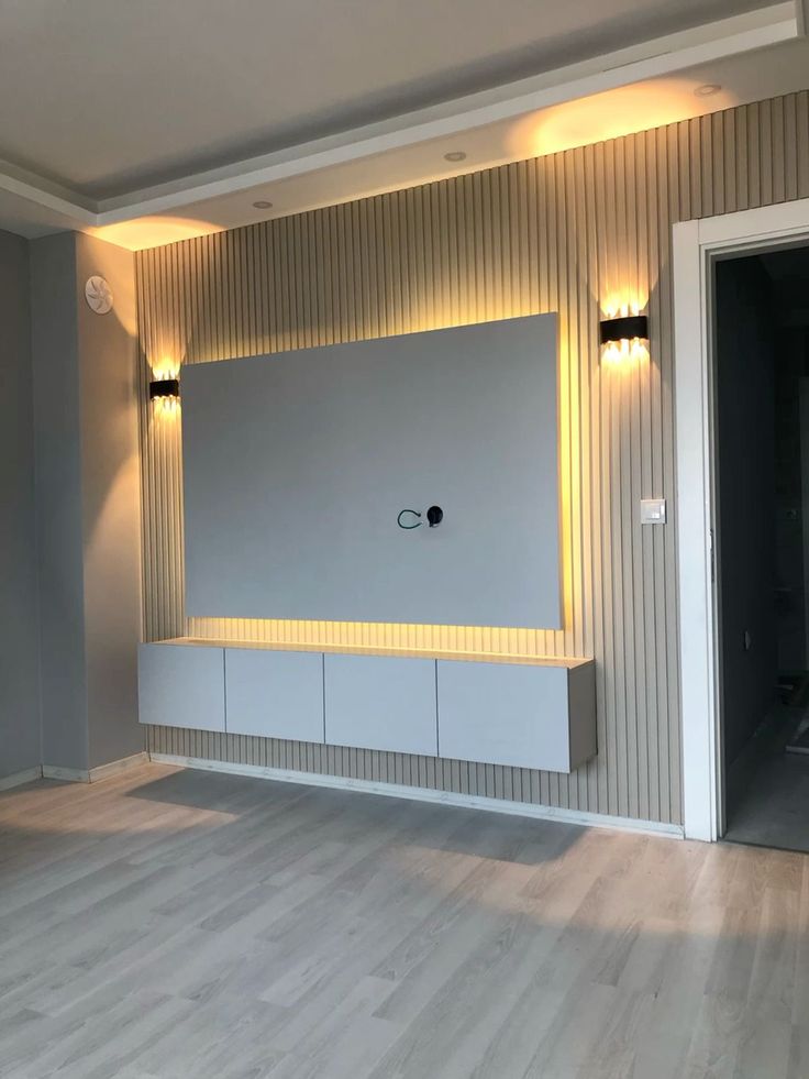 Modern TV ünitesi ve LED panel